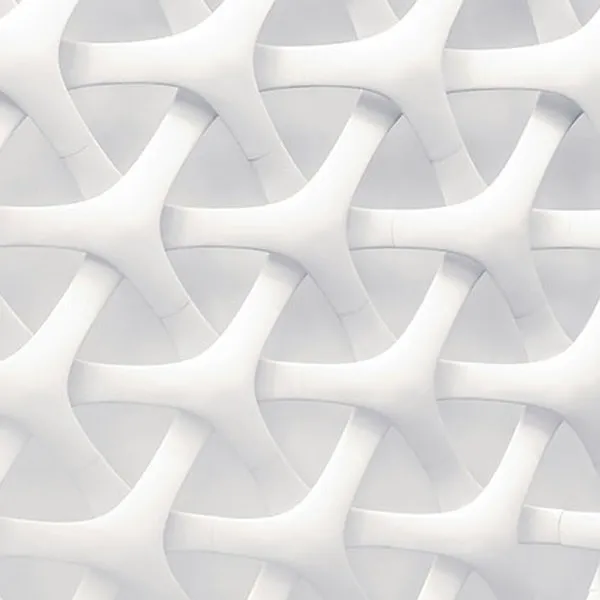 White interlocking shapes forming one seamless pattern